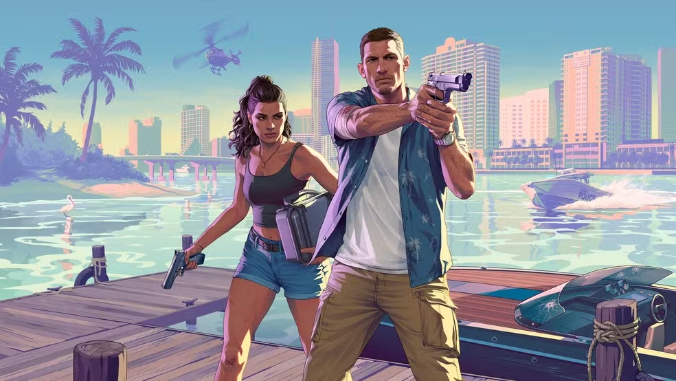 Jason e Lucia no GTA 6 em nova Vice City