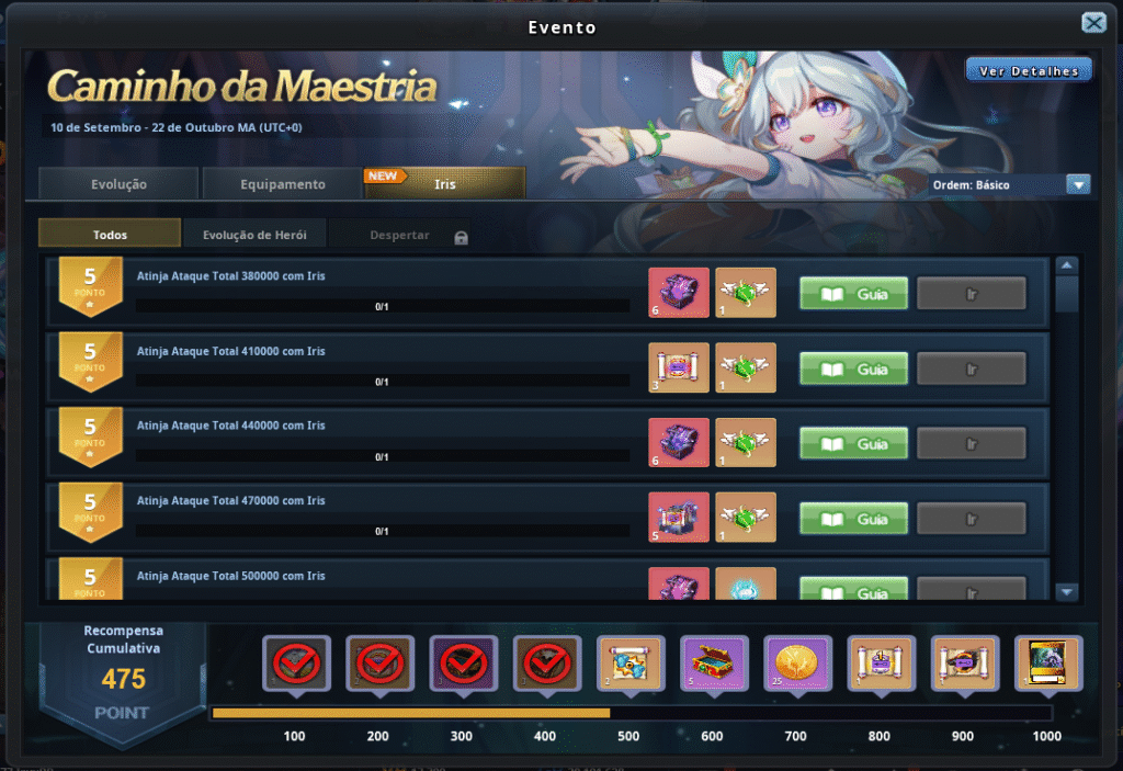 Novo evento de personagem Iris em Grand Chase 2025